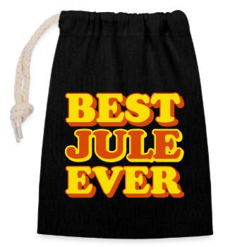 Jule First Name Funny Gift - Closable cotton gift bag (14x20cm) - black - Front