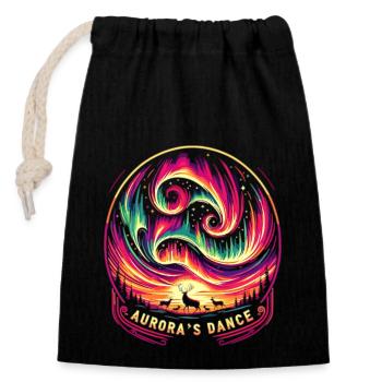 Lively nightlife - Closable cotton gift bag (14x20cm) - black - Front