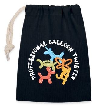 Professional Balloon Animal Twister Circus - Verschließbarer Geschenkbeutel aus Baumwolle (14x20cm) - Navy - Vorne