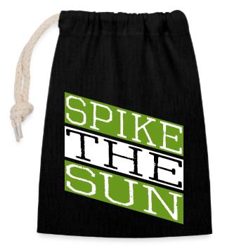 Geek Beach Volleyball Skills - Closable cotton gift bag (14x20cm) - black - Front