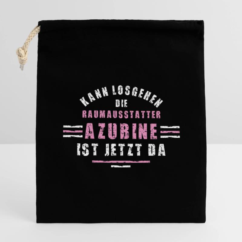 Interior Decorator Trainee Training Apprenticeship Decorator Closable cotton gift bag (14x20cm)