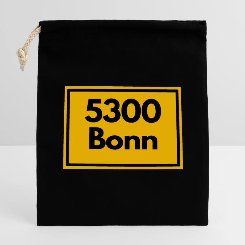 OLD POSTCODE POSTCODE RETRO 5300 BONN - RHEIN SIEG Closable cotton gift bag (14x20cm)