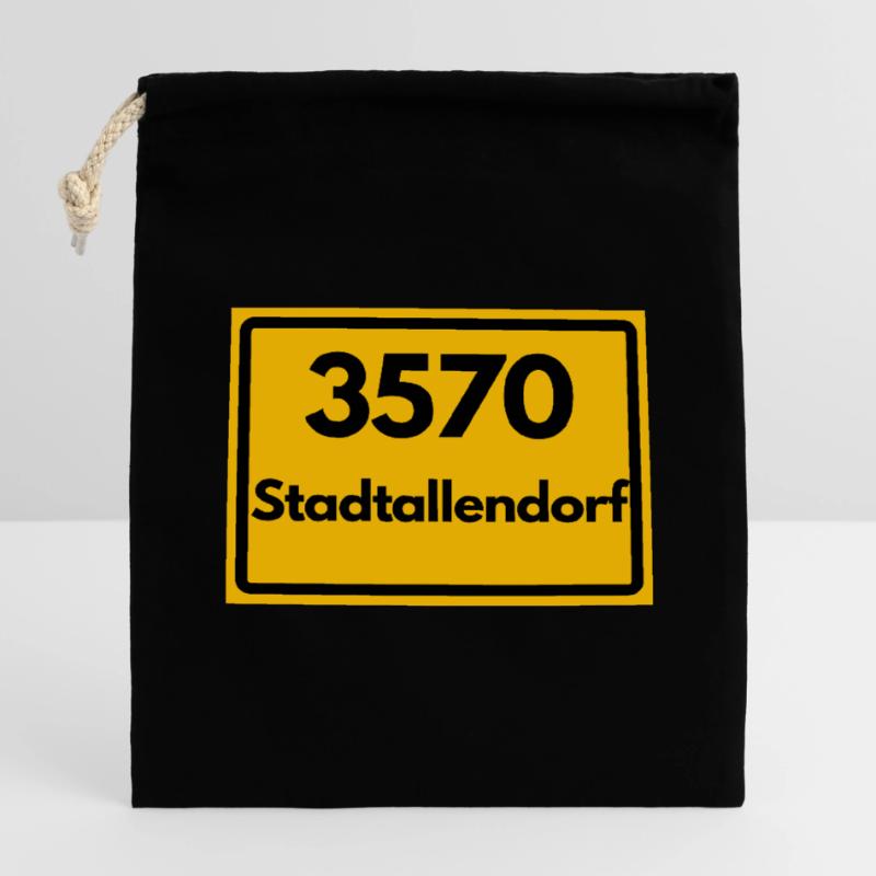 OLD POSTCODE POSTCODE RETRO 3570 STADTALLENDORF Closable cotton gift bag (14x20cm)