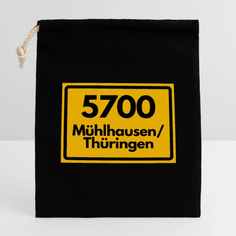 ANCIEN CODI POSTAL 5700 MÜHLHAUSEN THURINGIA Sac cadeau en coton avec cordon (14 x 20 cm)