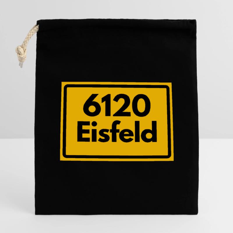 Old Zip Code 6120 Eisfeld | GDR Closable cotton gift bag (14x20cm)
