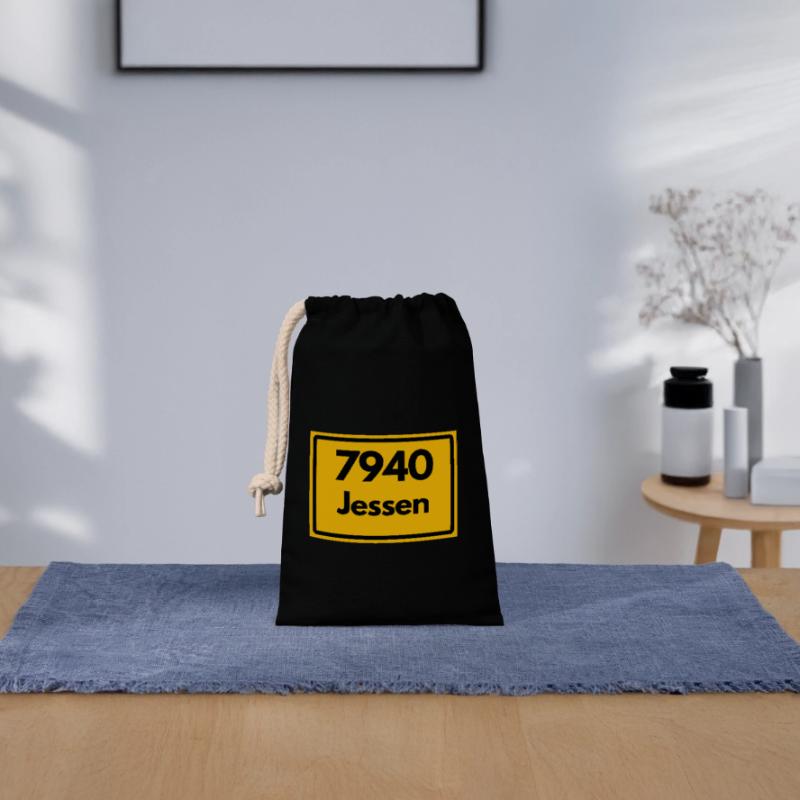 OLD POSTCODE ZIP CODE, SAXONY-ANHALT 7940 JESSEN Closable cotton gift bag (14x20cm)