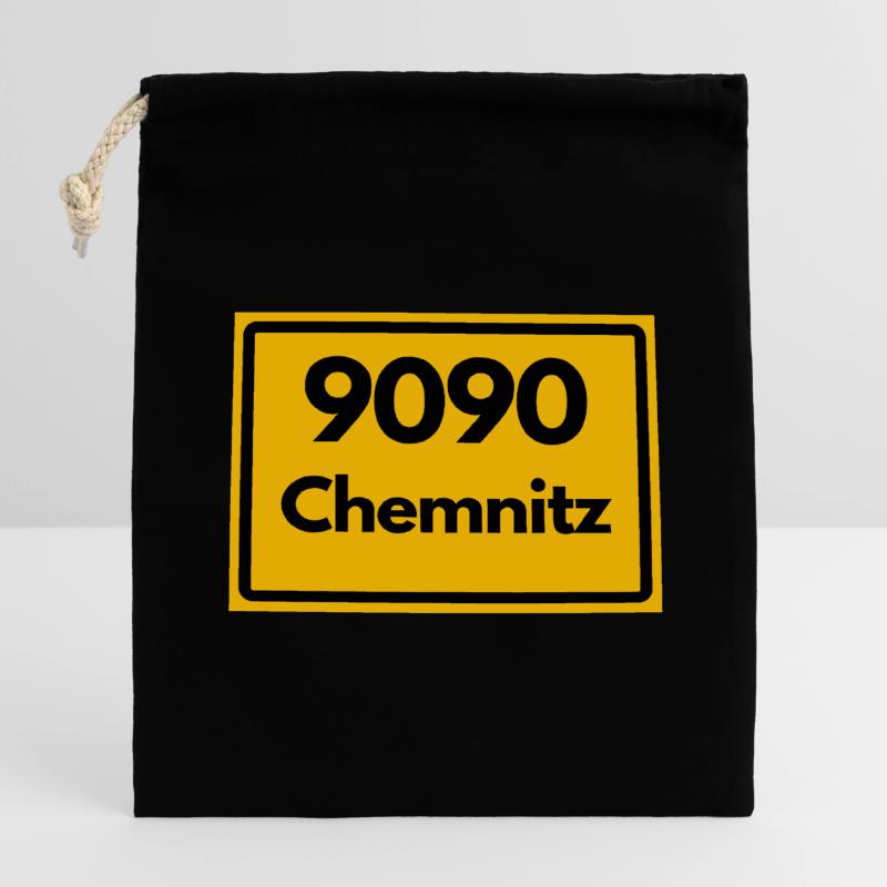 ANCIEN CODE POSTAL 9090 SAXE CODE POSTAL DE CHEMNITZ Sac cadeau en coton avec cordon (14 x 20 cm)