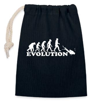 Idée cadeau: Plongée Plongée Plongée - Sac cadeau en coton avec cordon (14 x 20 cm) - bleu marine - Devant