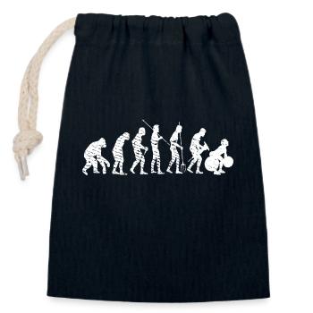 Fitness Bodybuilding Training Evolution Sport - Verschließbarer Geschenkbeutel aus Baumwolle (14x20cm) - Navy - Vorne