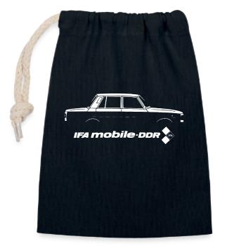 Wartburg 1.3 - IFA mobile GDR - Sac cadeau en coton avec cordon (14 x 20 cm) - bleu marine - Devant