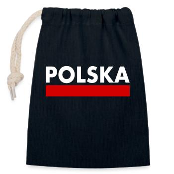 Polen - Verschließbarer Geschenkbeutel aus Baumwolle (14x20cm) - Navy - Vorne