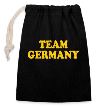 Allemagne - Sac cadeau en coton avec cordon (14 x 20 cm) - noir - Devant