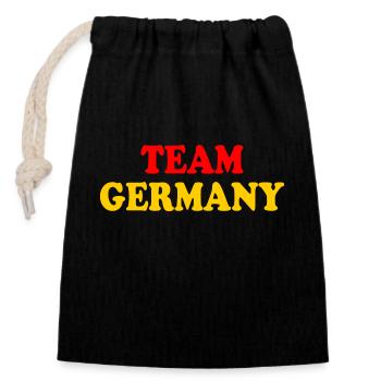 Allemagne - Sac cadeau en coton avec cordon (14 x 20 cm) - noir - Devant