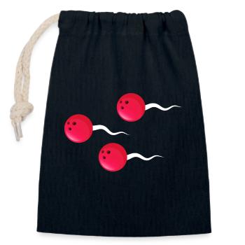 bowling bowlingkugel strike bowling-dna xxx - Verschließbarer Geschenkbeutel aus Baumwolle (14x20cm) - Navy - Vorne