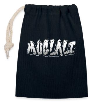 Muğlali - Verschließbarer Geschenkbeutel aus Baumwolle (14x20cm) - Navy - Vorne