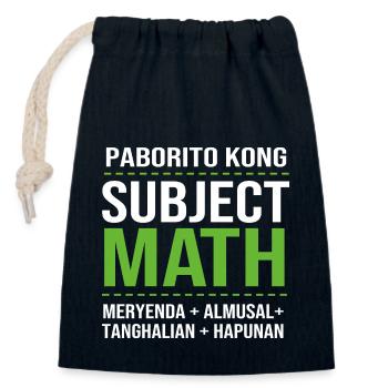 Filipino Philippines - Closable cotton gift bag (14x20cm) - navy - Front