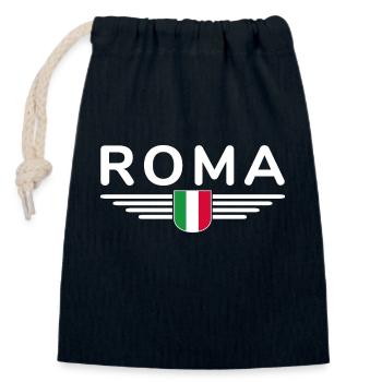 Rom Italien Fan Design T Shirt Outfit - Verschließbarer Geschenkbeutel aus Baumwolle (14x20cm) - Navy - Vorne