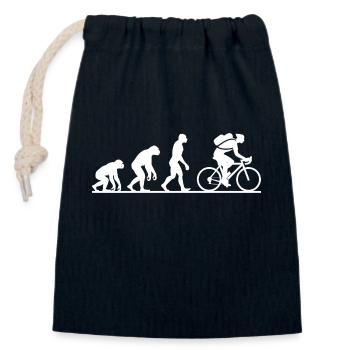 Evolution Radfahren Radfahren Biker Radfahren - Verschließbarer Geschenkbeutel aus Baumwolle (14x20cm) - Navy - Vorne