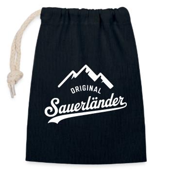 T-shirt Sauerland – Fierté, humour et amour de la patrie - Sac cadeau en coton avec cordon (14 x 20 cm) - bleu marine - Devant