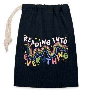 Anxiety disorder Anxiety disorders - Closable cotton gift bag (14x20cm) - navy - Front