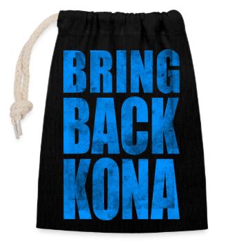 KONA 2023 NATATION CYCLISME COURSE SPORT TRIATHLÈTE - Sac cadeau en coton avec cordon (14 x 20 cm) - noir - Devant