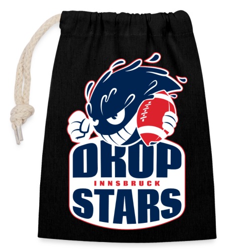 Dropstars Logo - Verschließbarer Geschenkbeutel aus Baumwolle (14x20cm)