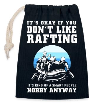 Rafting Kayaking Kayaking Paddle Boat - Closable cotton gift bag (14x20cm) - navy - Front