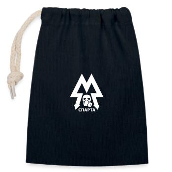 Sparta LOGO - Sac cadeau en coton avec cordon (14 x 20 cm) - bleu marine - Devant
