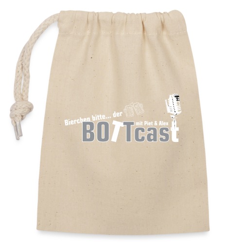 Bottcast Basic - Verschließbarer Geschenkbeutel aus Baumwolle (14x20cm)