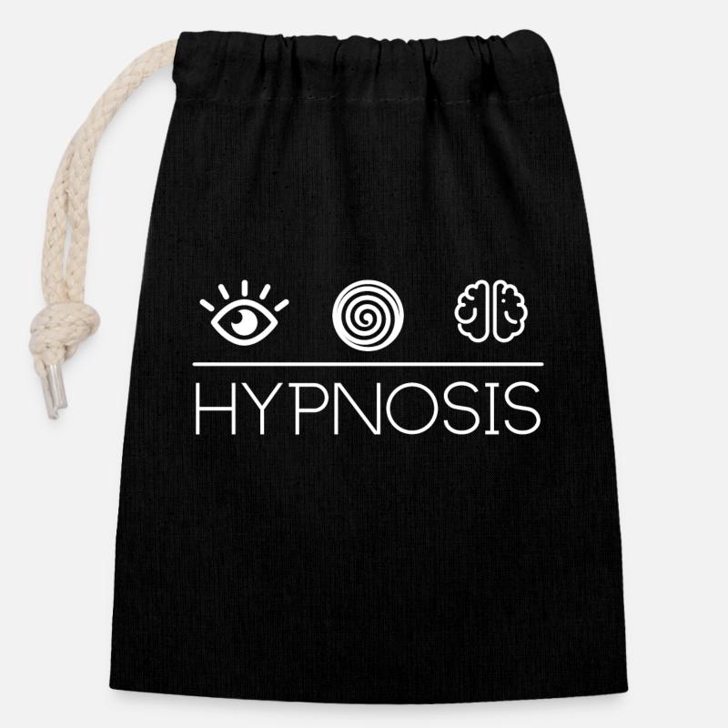 Hypnosis Hypnose - Verschließbarer Geschenkbeutel aus Baumwolle (14x20cm) - Schwarz
