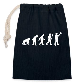 Maler und Lackierer Streichen Evolution Pinsel - Verschließbarer Geschenkbeutel aus Baumwolle (14x20cm) - Navy - Vorne