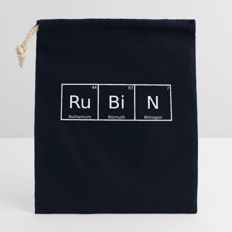Ruby Name First Name Chemistry Periodic Table Elements Closable cotton gift bag (14x20cm)