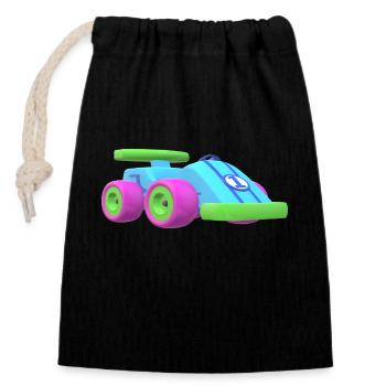 Car Toys Kids Baby colorful - Closable cotton gift bag (14x20cm) - black - Front