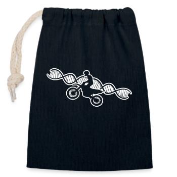 Motorcross Mofa Motorradfahrer Geschenk Motorrad - Verschließbarer Geschenkbeutel aus Baumwolle (14x20cm) - Navy - Vorne