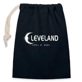 Cleveland Ohio Sonnenfinsternis Souvenir 8. April 2024 - Verschließbarer Geschenkbeutel aus Baumwolle (14x20cm) - Navy - Vorne