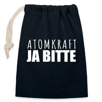 Atomkraft Ja Bitte - Pro Kernenergie in Europa - Verschließbarer Geschenkbeutel aus Baumwolle (14x20cm) - Navy - Vorne