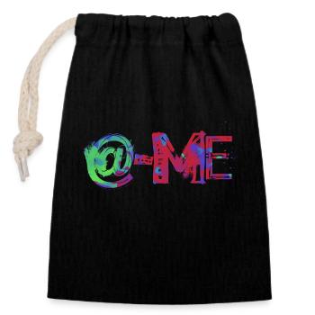 email funny work office meeting emails mail comput - Closable cotton gift bag (14x20cm) - black - Front