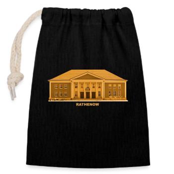 Rathenow Kulturzentrum Havel Brandenburg - Sac cadeau en coton avec cordon (14 x 20 cm) - noir - Devant