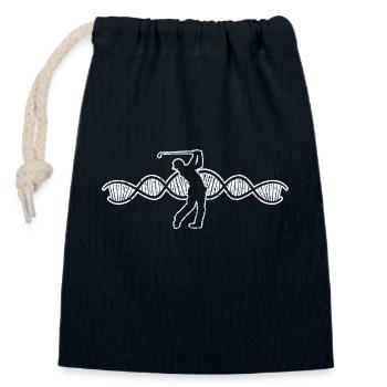 Golfspieler Golfverein Golfplatz Golfsport Golf - Verschließbarer Geschenkbeutel aus Baumwolle (14x20cm) - Navy - Vorne