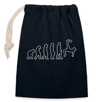 Soccer Player Soccer Design Soccer Team - Closable cotton gift bag (14x20cm) - navy - Front