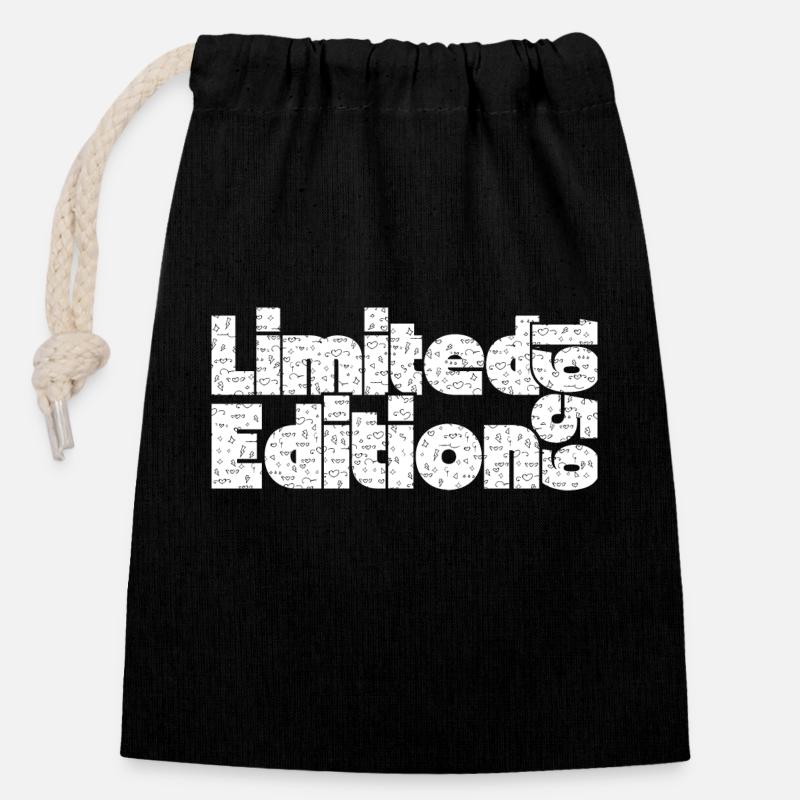 Limited Edition 1959 - Sac cadeau en coton avec cordon (14 x 20 cm) - noir