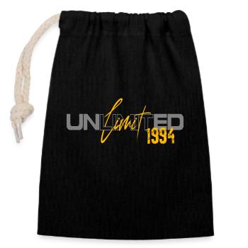 Légende du 30e anniversaire depuis 1994 - Sac cadeau en coton avec cordon (14 x 20 cm) - noir - Devant