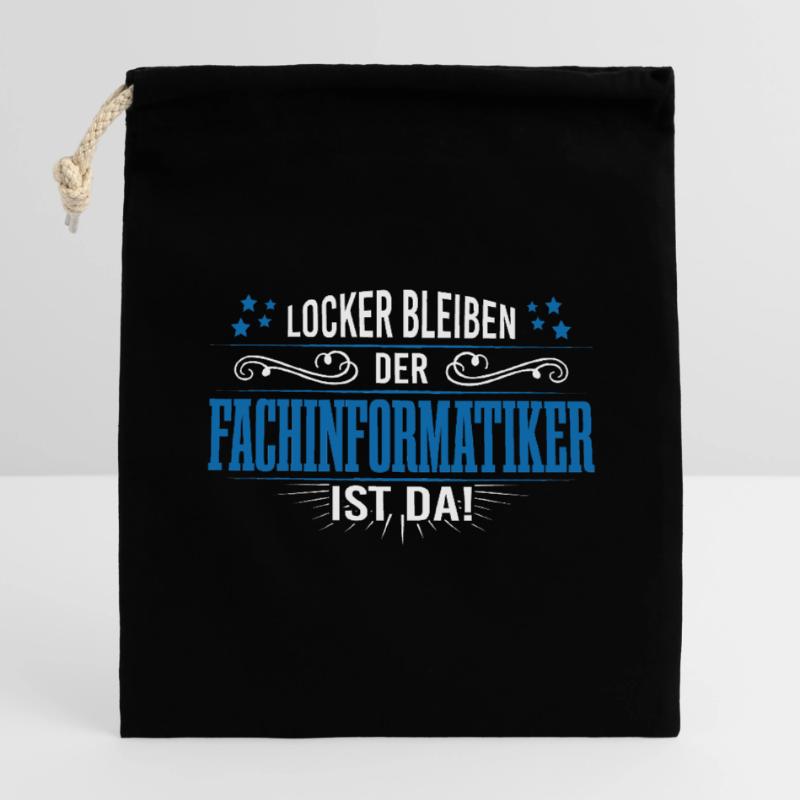 Fachinformatiker programmierer support admin Verschließbarer Geschenkbeutel aus Baumwolle (14x20cm)