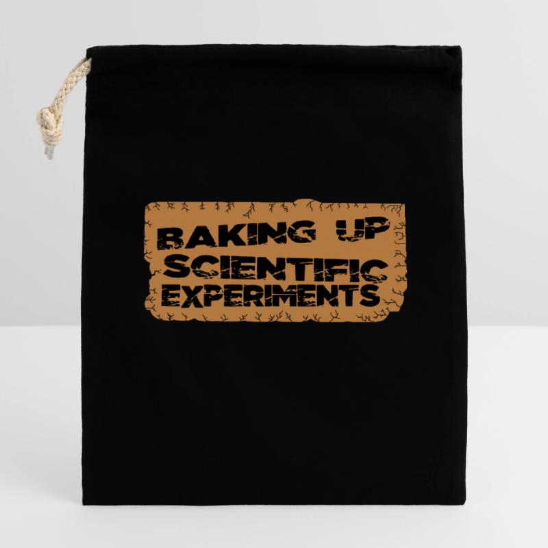 jokes baking tutorials stem scientific discoveries Closable cotton gift bag (14x20cm)
