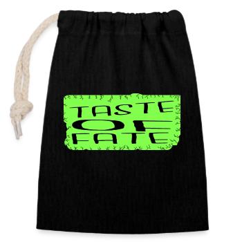 Culinary Creations Fun Art Of Cooking - Closable cotton gift bag (14x20cm) - black - Front