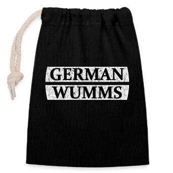 The German Boom - Closable cotton gift bag (14x20cm) - black - Front