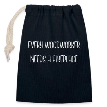 Funshirt Union Carpenter Tshirts Hobbyists - Closable cotton gift bag (14x20cm) - navy - Front