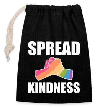 Bullying - Closable cotton gift bag (14x20cm) - black - Front