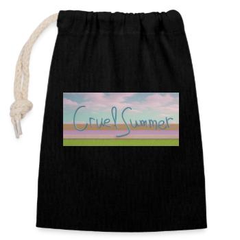 Grausame Sommer-Skyline Cruel Summer Skyline - Closable cotton gift bag (14x20cm) - black - Front