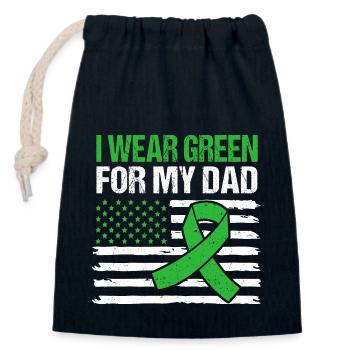 Liver disease - Closable cotton gift bag (14x20cm) - navy - Front